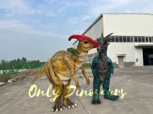 Impressive Walking Parasaurolophus Costume