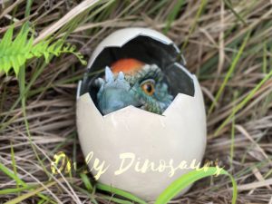 Attractive Pachycephalosaurus in Hatching Egg Hand Puppet