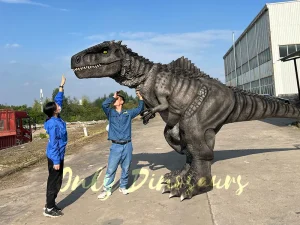 Realistic Giant Giganotosaurus Costume on Stilts
